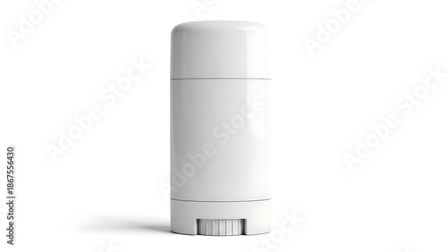 Wallpaper Mural A plain white solid deodorant stick with a ribbed twist-up base and a smooth rounded cap presented vertically on a clean white background with subtle shadow Torontodigital.ca