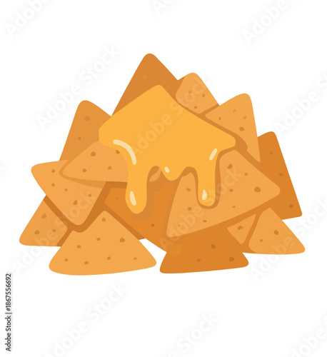 Nachos with Cheese Sauce.