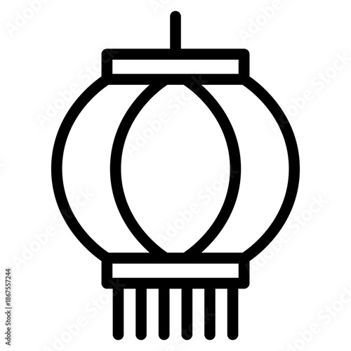 Latern icon vector illustration, of chinese icons, chinese new year, asia, China related, coins, piece, bamboo, gate, lattern, amulet, kumquat, calabash, drums, tea pot, flowers,