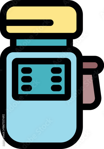 Compact laminating device featuring a digital display and convenient handle, perfect for protecting documents at home or in the office