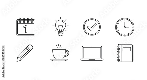 Tools for productivity and creativity Vector