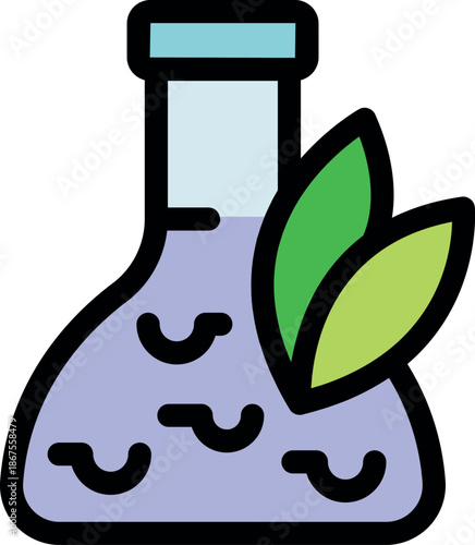 Laboratory glassware containing a bubbling green liquid, evoking research on natural remedies and herbal medicine