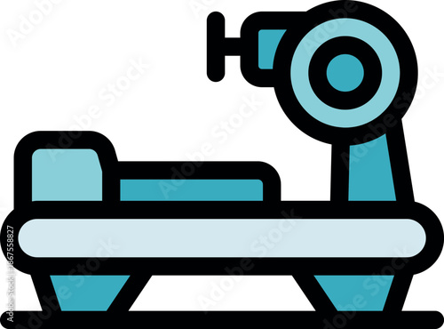Innovative physiotherapy equipment combining a comfortable table with a scanning device for precise posture analysis and treatment