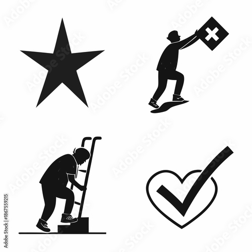 Symbolic silhouettes