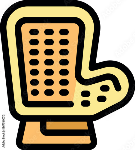 Kitchen oven mitt ensuring safety while handling hot cookware, enhancing culinary experiences