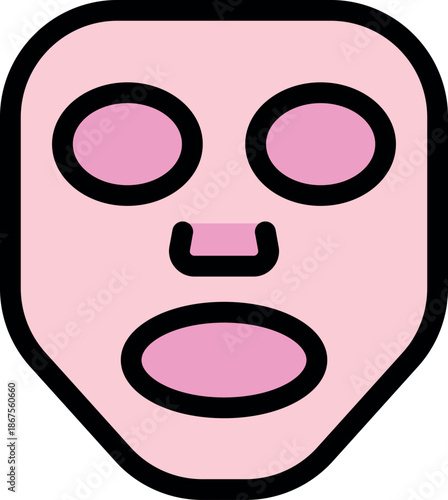 Cosmetic mask for face treatment, moisturizing and purifying the skin