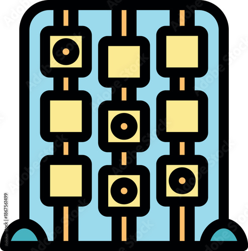 Network cables connecting servers and hard drives, ensuring seamless data flow and processing within a data center