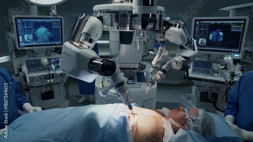Robotic surgery system performing precise medical procedure