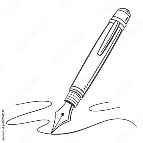 Fountain pen writing