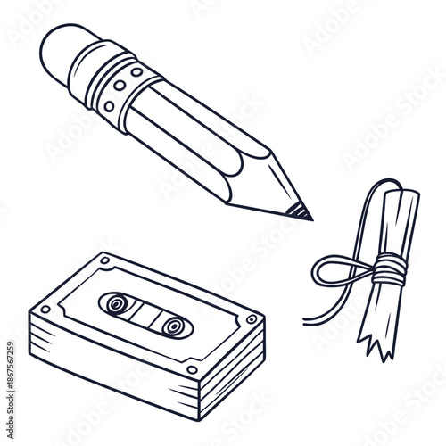 Vintage writing tools