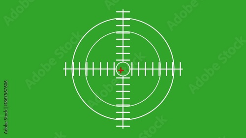 Green Screen Target Reticle Aiming System for Video Production.