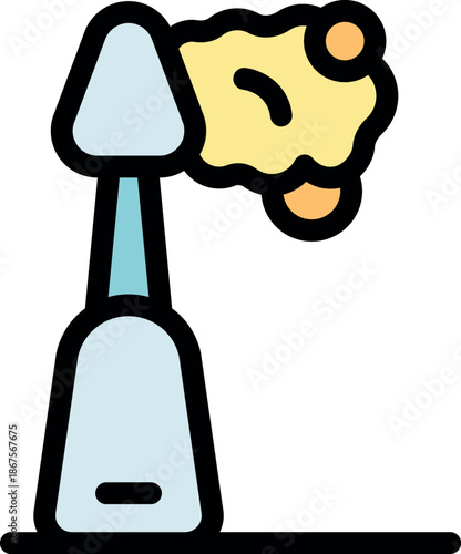 Garment steamer emitting hot steam for wrinkle removal and fabric refreshing