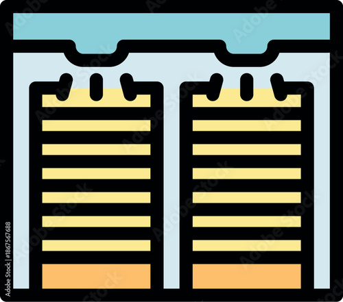 Double battery charging, with indicator showing increasing energy level, suitable for user interface, websites and applications