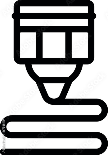 3d printer extruder depositing filament to create a three dimensional object, showcasing additive manufacturing technology