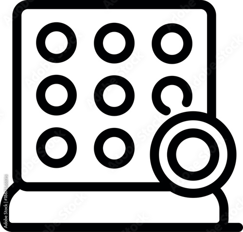 Engaging tic tac toe game board displaying strategic moves and the thrill of winning