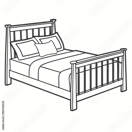 Classic bedroom scene