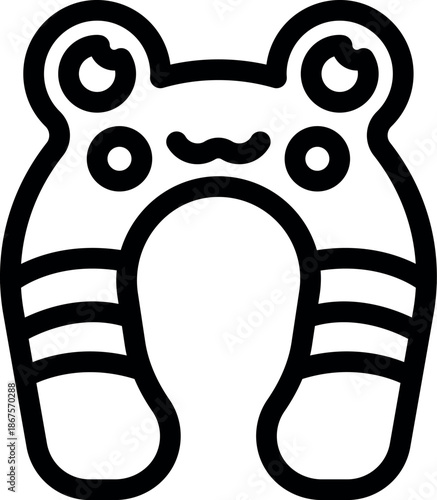 Comfortable frog shaped travel pillow ensuring a relaxing journey