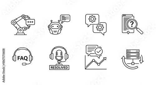 Customer support and problem resolution Vector