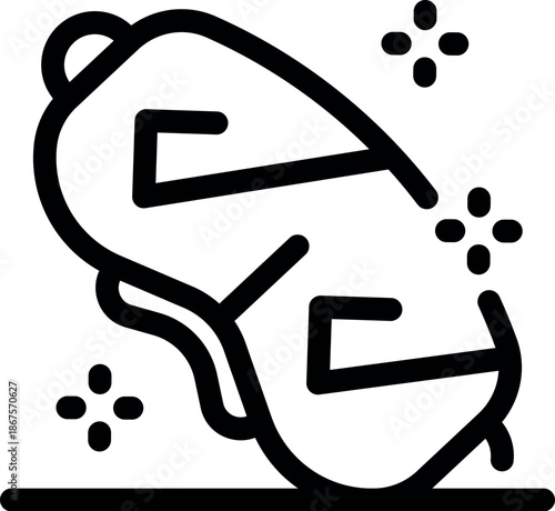 Sleeping mask ensuring a peaceful night's sleep, blocking out light and promoting relaxation for improved sleep quality