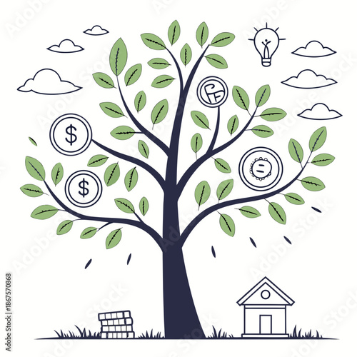 Financial growth tree