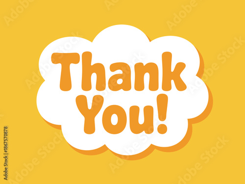 Colorful Thank You Message Graphic