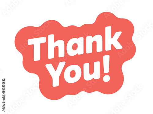 Colorful Thank You Message Sticker
