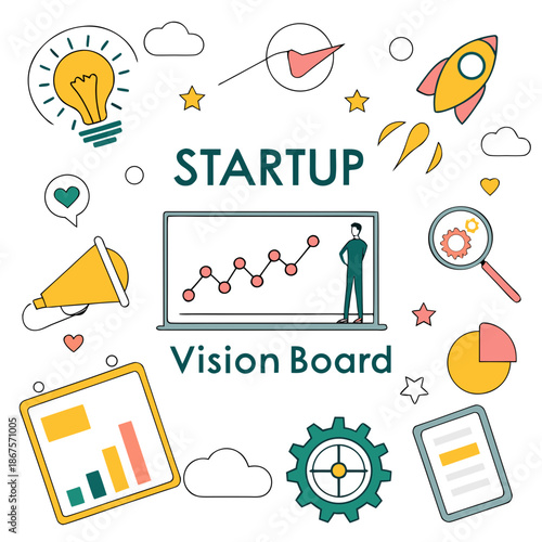 Startup vision board