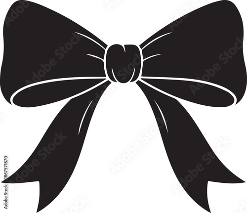 Elegant black bow