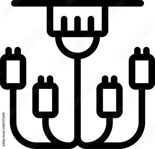 Chandelier being installed, showing electrical wiring and connection to ceiling, featuring multiple lightbulb sockets, ideal for home renovation concepts