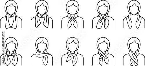 Illustrated guide to styling scarves 8 different ways to wear a scarf