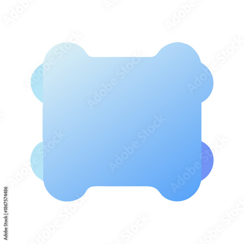 Abstract blue shapes