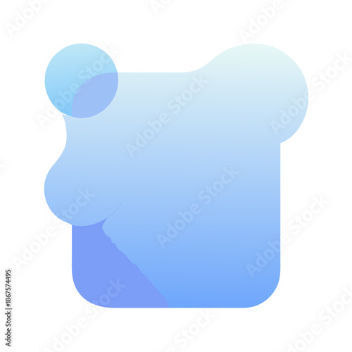 Abstract blue shapes