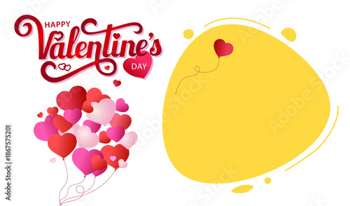 sale.  Valentine day.  Red and pink hearts and text Sale Valentine's day on black background. Vector illustration.