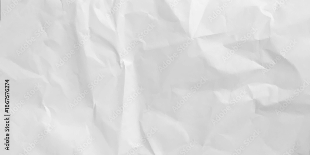 Obraz premium Paper White Crumpled Background Old Vintage Letter Grey Wrinkle Sheet Dirty Crease Page Design Letter Torn Parchment Craft Grunge Kraft Pattern Rough Canvas.