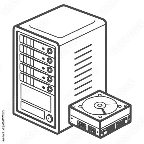 Server and hard drive
