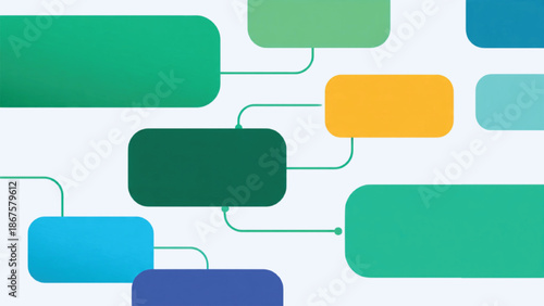 Minimal Workflow Diagram Style Vector Background with Modular Blocks