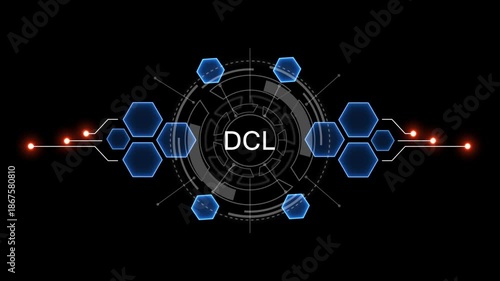 Wallpaper Mural Internet, business, Technology and network concept. DCL Software concept as an innovation. Virtual button on black background. 4k video Torontodigital.ca