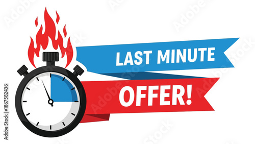 Limited Offer with Timer – Super Promo, Countdown Clock, One-Day Sale, Exclusive Deal, Auction Tag.eps