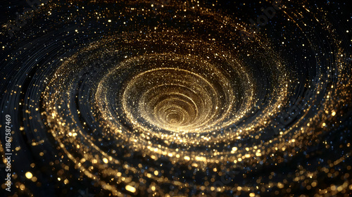 Cosmic Spiral Formation, Galactic Evolution Visualization, Universe Expansion Concept
