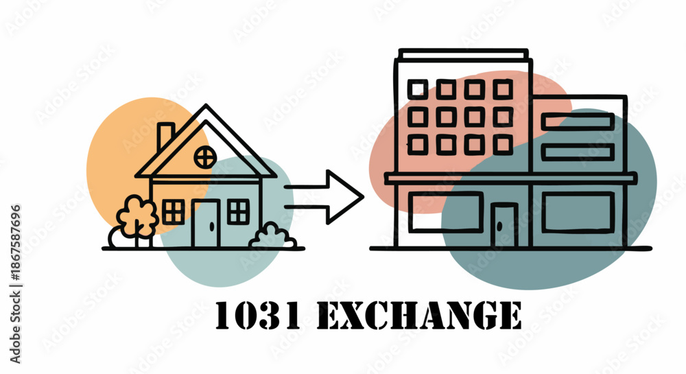 Fototapeta premium Boho Aesthetic 1031 Exchange House to Commercial Building Swap