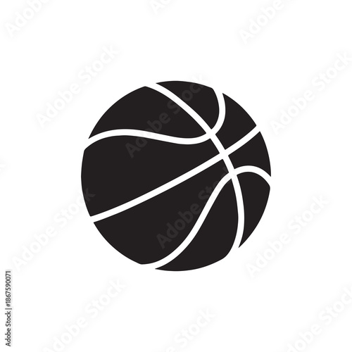 Basketball ball vector illustration isolated on white background