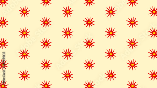 Flowers simplified into abstract shapes and blobs — very versatile for packaging and textiles.