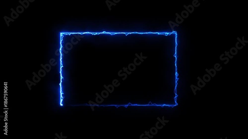 abstract blue border 
