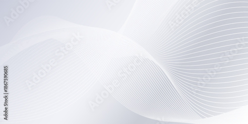 Premium background design with white line pattern texture in luxurious pastel colors. Abstract horizontal vector template. eps10