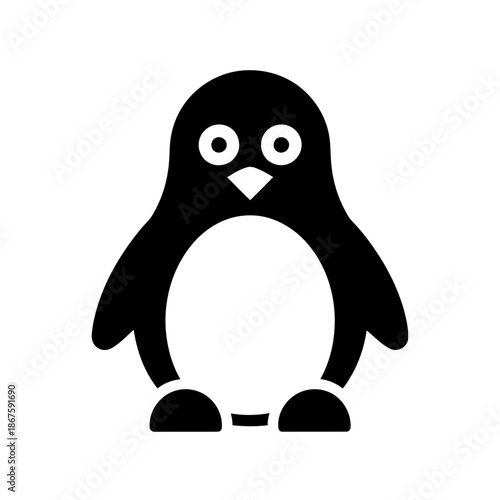 Adorable Penguin Icon Design For Wildlife Conservation Efforts