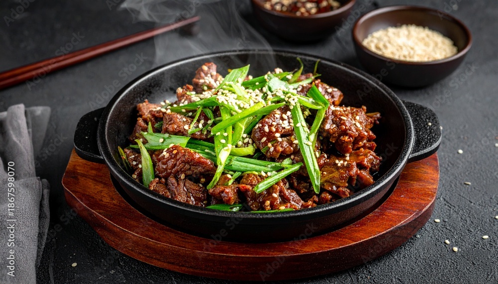 Fototapeta premium Bulgogi-Pfanne – Korea