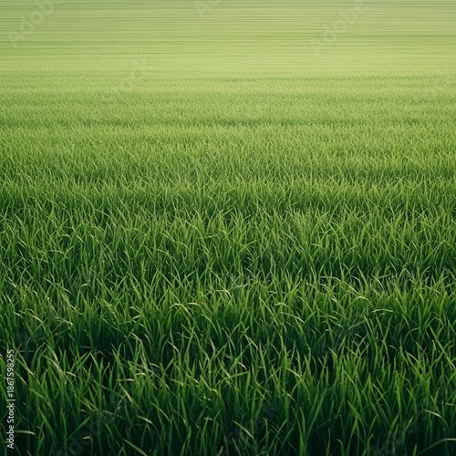 Green grass blades isolated on white background.