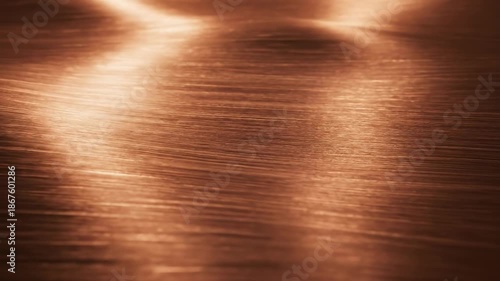 Wallpaper Mural Abstract motion graphic background featuring subtle horizontal movement across a finely brushed copper-bronze surface digital background, subtle horizontal movement, bronze background Torontodigital.ca