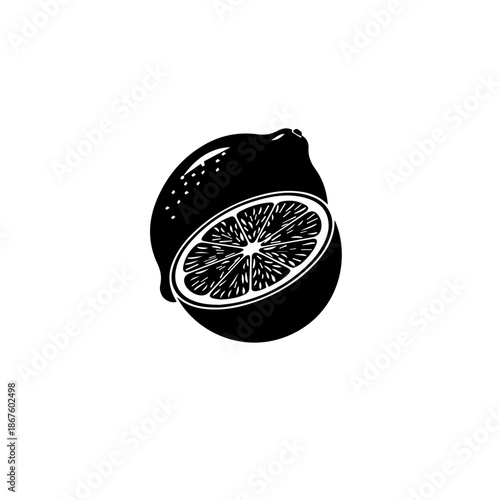 Black watch with silver dial isolated on transparent background, Vector