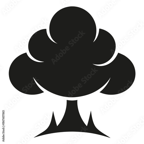 Title: A cluster of three black and white mushrooms with a simple and clean spores